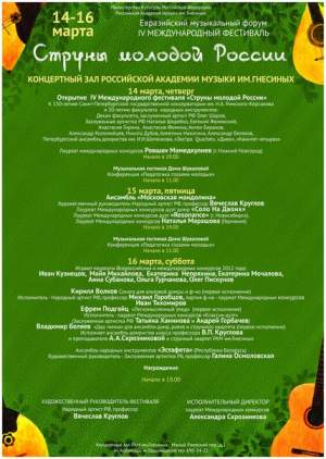 IV Международный фестиваль "Струны молодой России" 