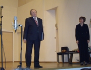 Профессор РАМ им. Гнесиных Борис Михайлович Егоров читает свои стихи в честь юбилея